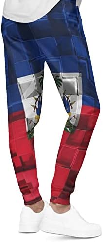 אימונית גברים דגל 2 חלקים של מכנסי טרנינג קפוצ'ון של האיטי קבע חליפות ריצה אתלטיות מזדמנים