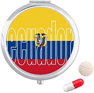 אקוודור המדינה דגל שם גלולת מקרה כיס רפואת אחסון תיבת מיכל מתקן