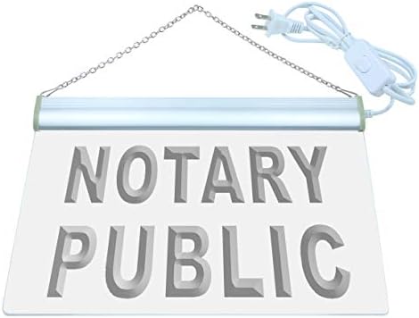 Advpro Notary Public Sevice Office Led Neon Sign