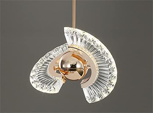 מסעדה בהירה קריסטל קו ארוך אורות תליון קטנים נברשת תקרה יכולה לסובב מנורה עגולה רב-בצורת