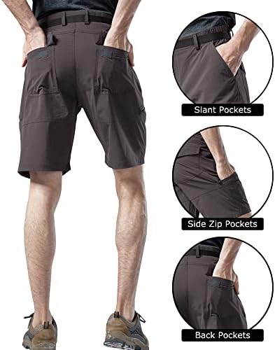 מכנסי טיול חיצוניים של VCANSION מכנסיים קצרים מהיר של מטען יבש מכנסיים קצרים מטען גולף טקטי מכנסיים