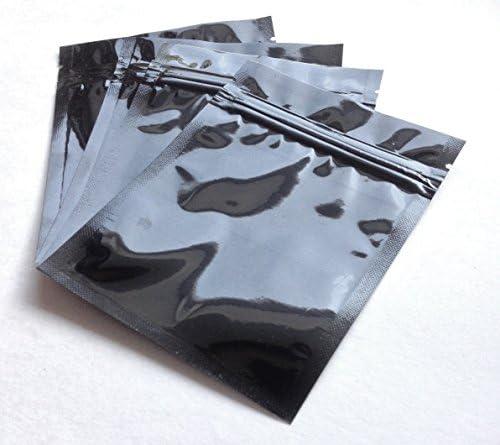 שחור 3.5 על 5 שקית נייר מיילר אטומה, לחץ על רוכסן דחף חותם חום-כרטיסייה עמיד בפני ריח עמיד בפני ריח