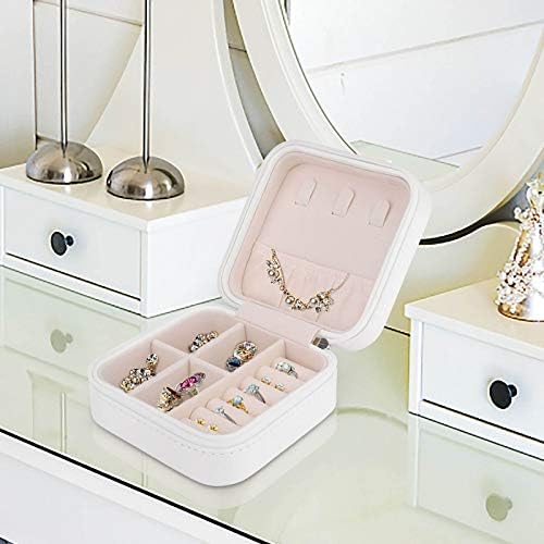 שדה חמניות עור PU תכשיטים קטנים שרשרת שרשרת מארגן אחסון טבעת לבנות מתנה לנשים