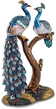 תכשיטים מאת Lux Bejeweled Romeo & Juliet Peacock & Pehen Lovers Box