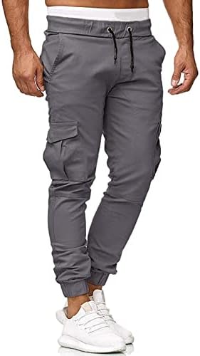 Rela bota mens מכנסי מטען ג'וג'ר עבודת אופנה מזדמנת ספורטיבית מכנסי טרנינג מכנסי טיול חיצוניים עם כיסים