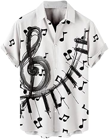 אויולוי פלוס גודל חולצות גבר v-צוואר עם כפתורים פסטיבל חולצה מודרנית דקה קוקטייל רופף שרוול קצר פרח