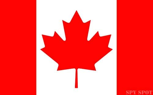 ויניל קנדה מדבקות מדבקות מדבקות דגל קנדי ​​אטום מזג אוויר 4 x 2.5 סט עמיד בפני UV של 4 מרגלים נקודה