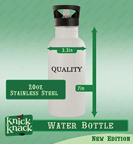 מתנות Knick Knack Christyn - 20oz בקבוק מים נירוסטה, כסף