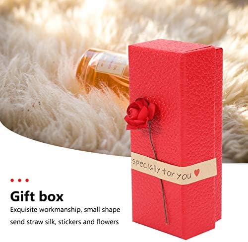 קופסות מתנת שפתון עם אביזרי יופי רוז נייר קייג 'יטאס דה רגלו פארה ג' ויריה אריזת בקבוק שפתון שמן מהות