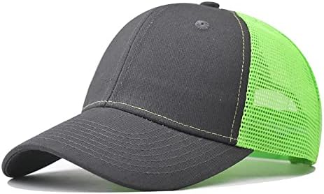 בייסבול כובע לגברים נשים, גברים של ספורט בייסבול מצויד כובע קלאסי מתכוונן רגיל כובע מהיר יבש נהג משאית