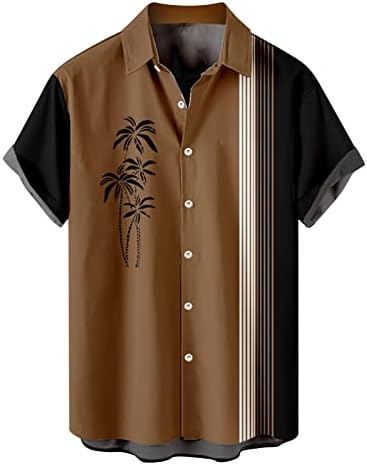 Xiloccer מיטב Mens Mens מודפסים חולצות הוואי