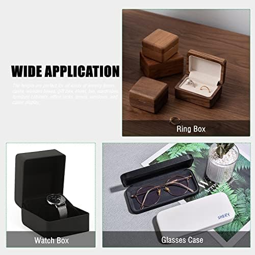 צירי קופסאות תכשיטים של Mromax, אורך 21 ממ אורך ברזל מעיין ברזל צירים טעונים למשקפיים, קופסת תכשיטים