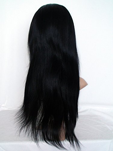 כמות טובה 20 שיער טבעי פאה עבור אישה שחורה ארוך מול תחרה פאה מלזי בתולה רמי שיער טבעי יקי ישר צבע