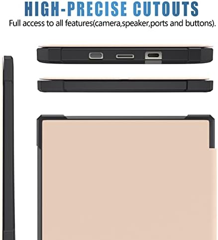 קייס אוריגמי נטו למקרה של Pocketbook Inkpad 3/3 Pro/Color, כיסוי גב מגנטי רב זווית מגנטית Auto Wake/Sleep
