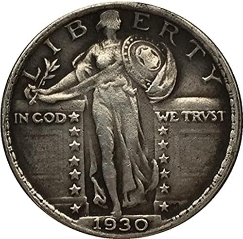 מטבע זיכרון Cryptocurrency מטבע אהוב על 1930 American Liberty Eagle מטבע מטבע קשיח מצופה כסף מטבע מטבע