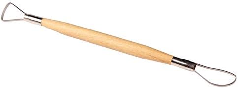 זבורו 6 יח ' סט חרס קרמיקה חימר כלי עם עץ ידית פיסול גילוף שעוות כלי עשה זאת בעצמך יד קרפט סט