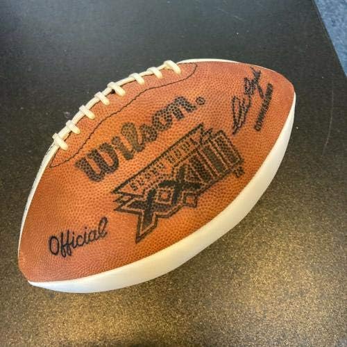Super Bowl XXIII משתתפים חתמו על כדורגל דן מרינו 20+ SIGS JSA COA - כדורגל חתימה