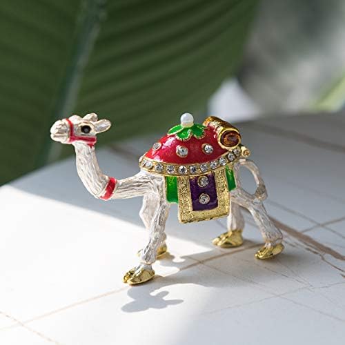 לונגשנג-מאז 2001-גמל תכשיט תיבת יד צבוע אסיפה צלמיות טבעת מחזיק מתנה התאגרף