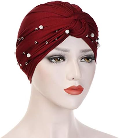 סרטן מוסלמי כימו כפה טורבאן כובעי שיער מאבד כובעים ניוז בוי כובעי כובע כובעי כובעי כובעים נשים חרוזי