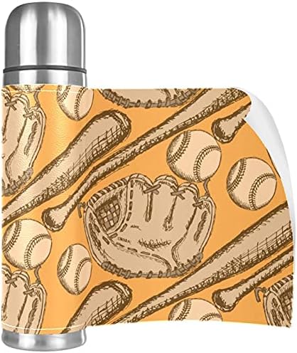 כדור עטלף בייסבול של בייסבול וכפפות נירוסטה תרמוס תרמוס ואקום מבודד בקבוק מים עם מכסה 17 גרם ספל ספל