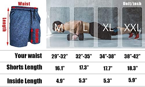 שריר CMDR מכנסי אימון לגברים קצרים בגודל 5 אינץ
