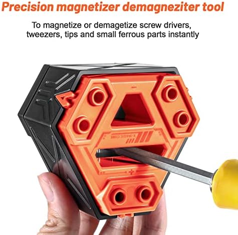 כלי מגנטייזר Demagnetizer כלי Enuoda 2 Pack Degausser כלי חלקים קטנים מארגן מגנטייזר למברגים וטיפים,