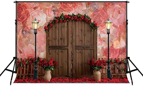עץ דלת רקע אדום עלה ורוד פרחוני צילום רקע רחוב מנורת עץ גדר תמונה תפאורות לאמא מסיבת דיוקן וידאו לירות