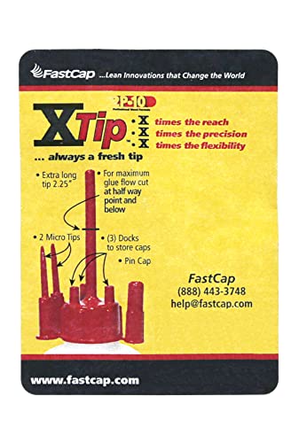FastCAP 2P-10 XTIP. X-TIP Multicap למשך 10 גרם. בקבוקי דבק מהיר