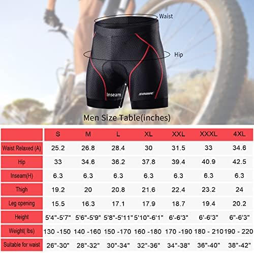 סוק ספורט גברים של רכיבה על אופניים תחתוני מכנסיים 4 ד מרופד אופני אופניים אוניית מכנסיים קצרים עם אנטי