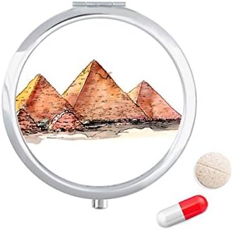 מצרים פירמידת של עזה גלולת מקרה כיס רפואה אחסון תיבת מיכל מתקן
