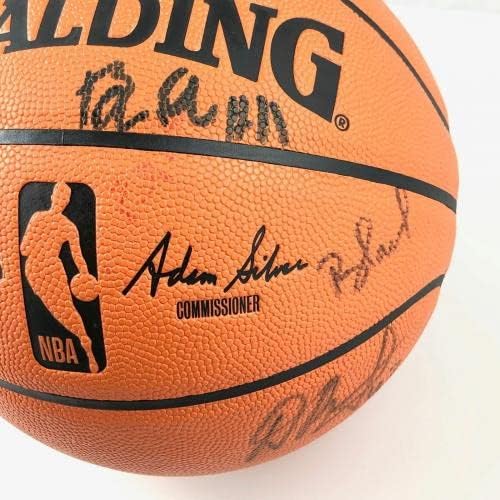 קבוצת ספרס 2017-18 חתמה על כדורסל PSA/DNA חתימה כדור חתימה - כדורסל חתימה